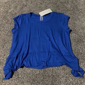 Altar'd State Royal Blue Short Sleeve Athletic Top